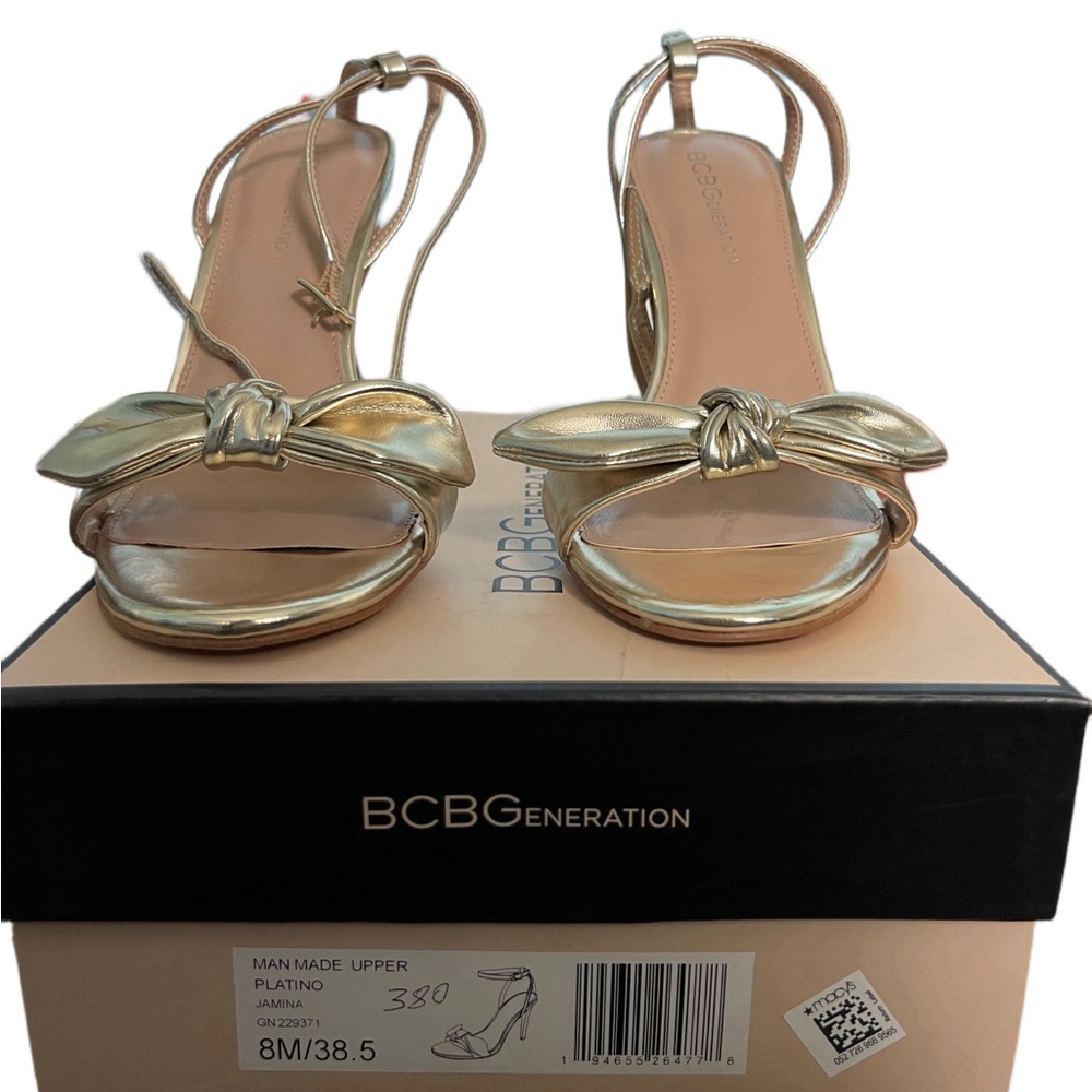 BCBG Gold Heels
